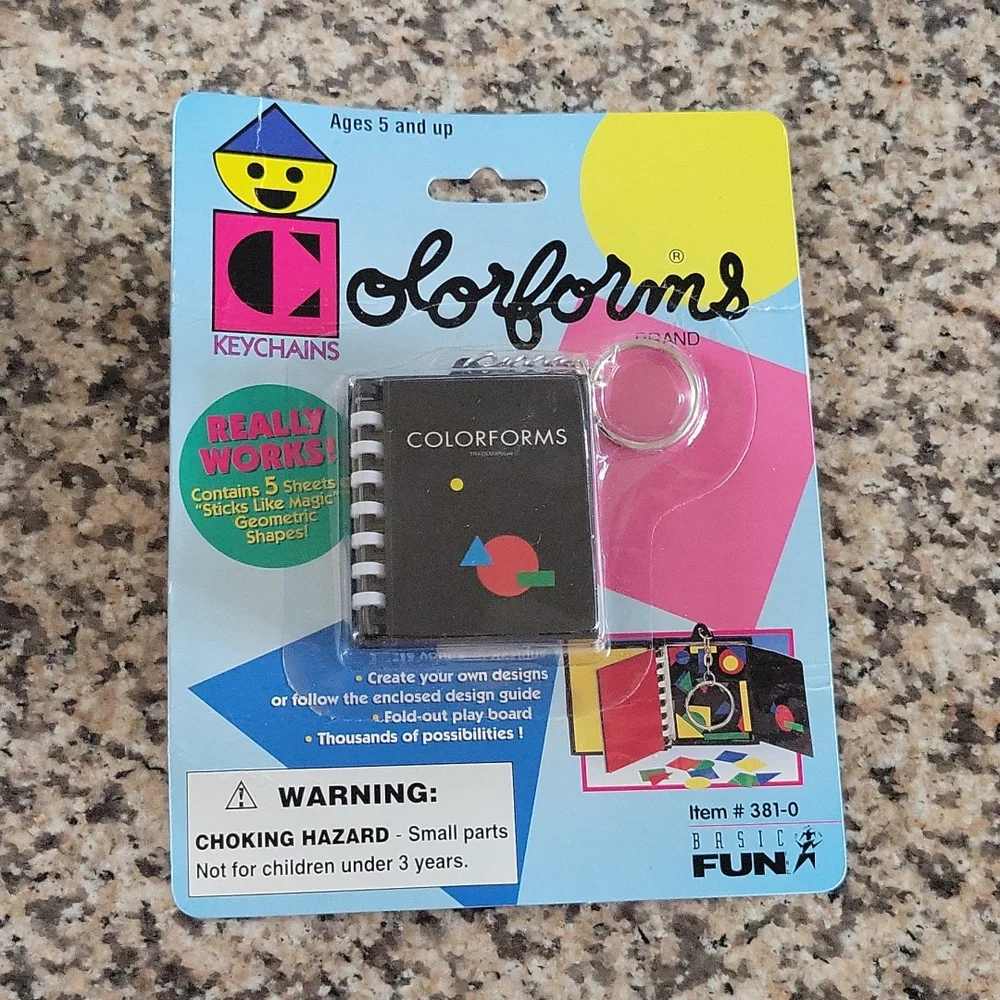 Colorforms Keychain. NIB. - Picture 1 of 4